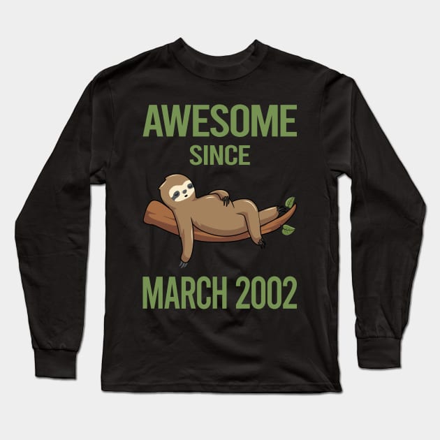 Chilling Sloth - March 2002 Long Sleeve T-Shirt by tyeshawalthous